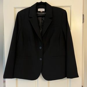 Calvin Klein Black 2 Button Blazer